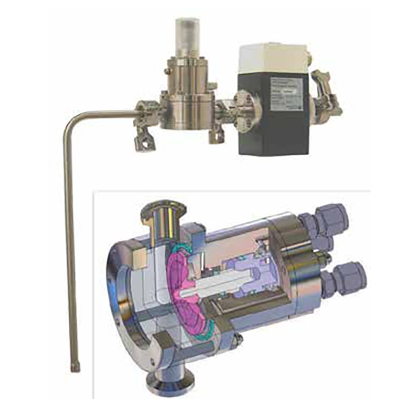 Diafragmventiili magnetvoo mõõtmise seeria pump